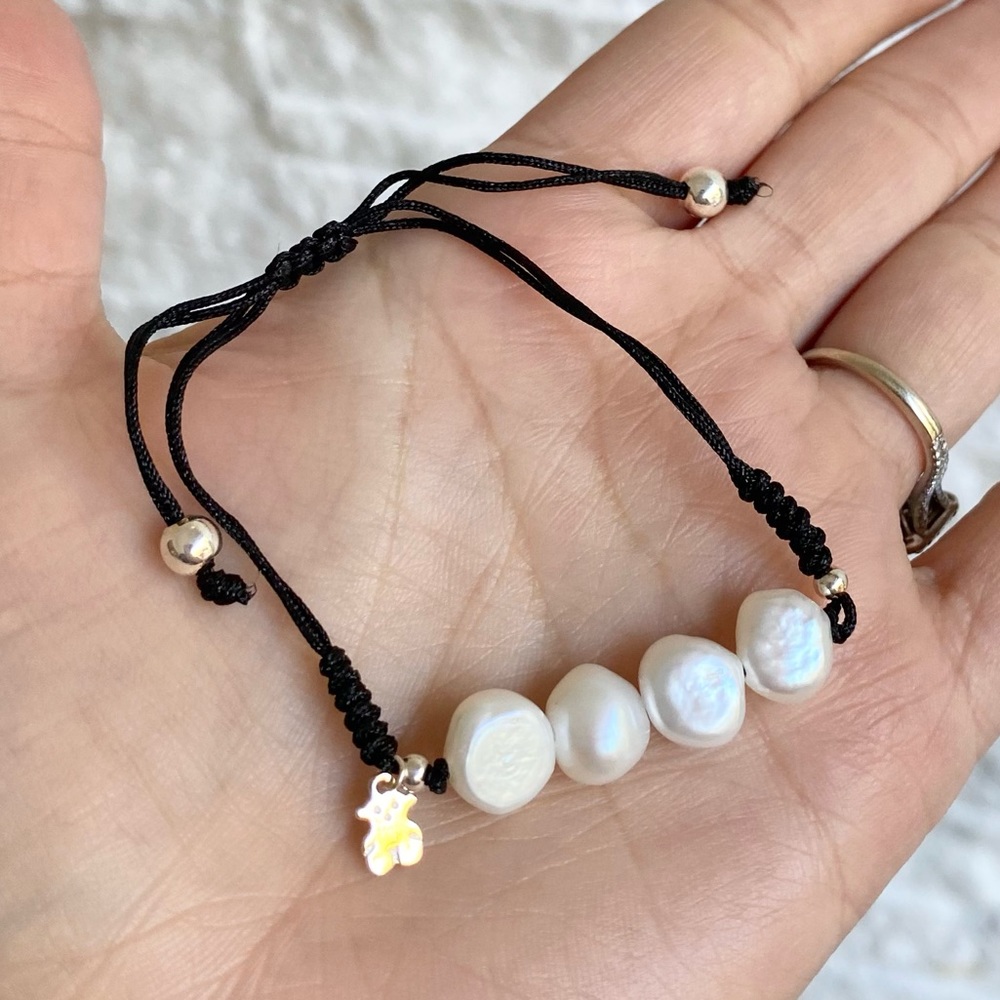 TOUS pearl black bracelet